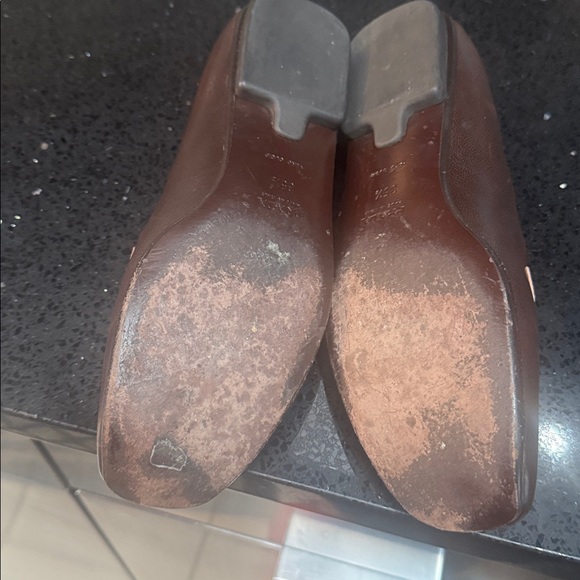 Prada Women's Tan and Dark Brown Loafers - Picture 4 of 7